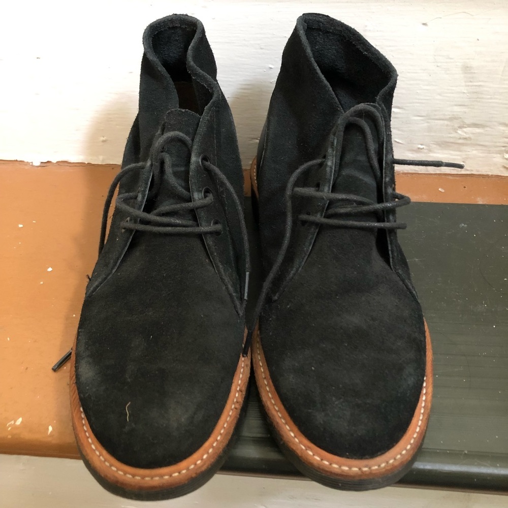Dr. Martens suede lace up ankle boots
